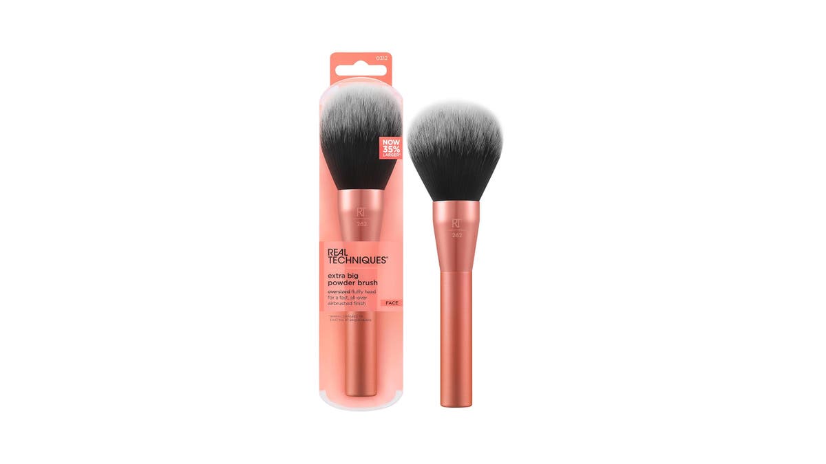 Get your makeup done fast with an extra big brush.