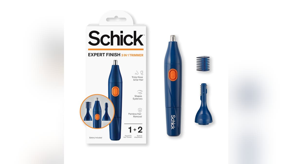 Easily keep your facial hair trimmed with this three-in-one trimmer.