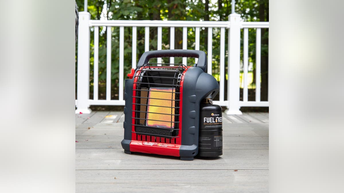 Using a safe tent heater will make it feel like you're inside.