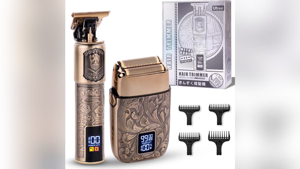These handsome razors offer a close shave or a simple trim.