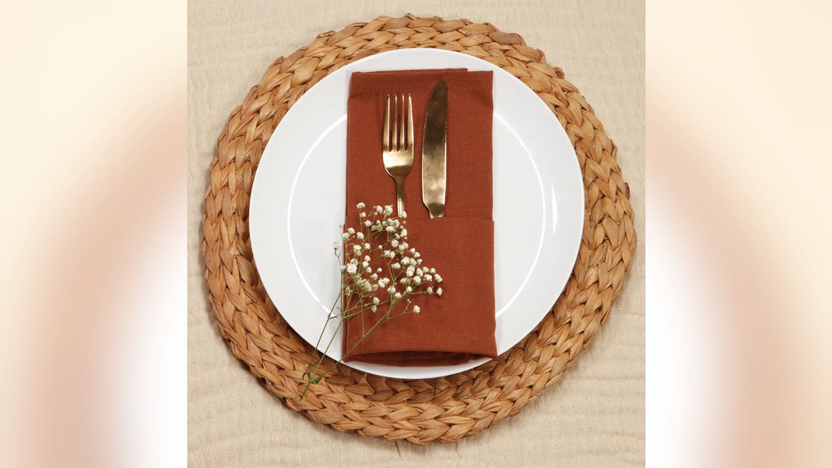 Simple napkins add a lot to your tablescape.