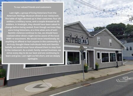 Mass. eatery receives threats, apologizes for serving WWII reenactors dressed as Nazis