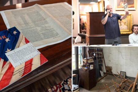 Rare copy of US Constitution found in filing cabinet sells for $9M at auction