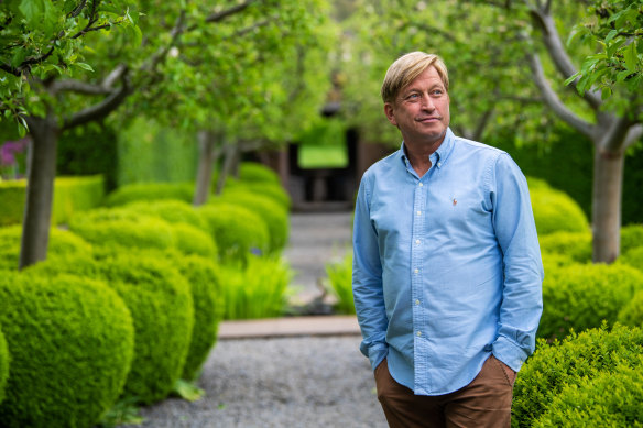 Garden designer Paul Bangay in the grounds of Stonefields, central Victoria.