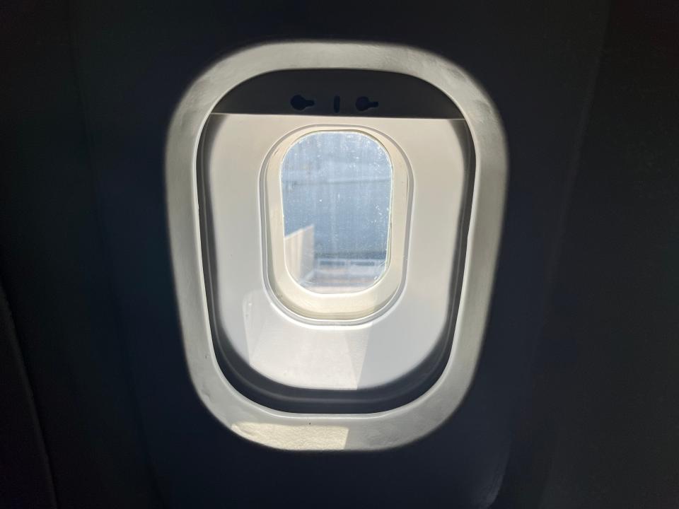 A window on the Concorde.