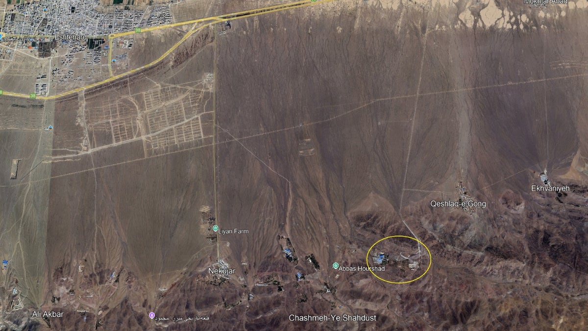The Shahid Soltani Garrison is in a remote mountainous area outside Eshtehard, Iran.
