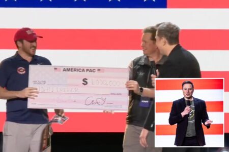 Elon Musk awards random petition signer $1M check, vows to do so every day until election: ‘This news is gonna really fly’