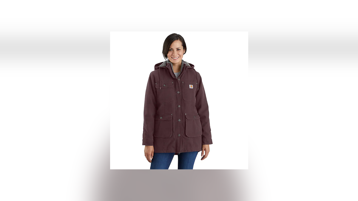 A lined Carhartt jacket will keep you warm all fall and winter.