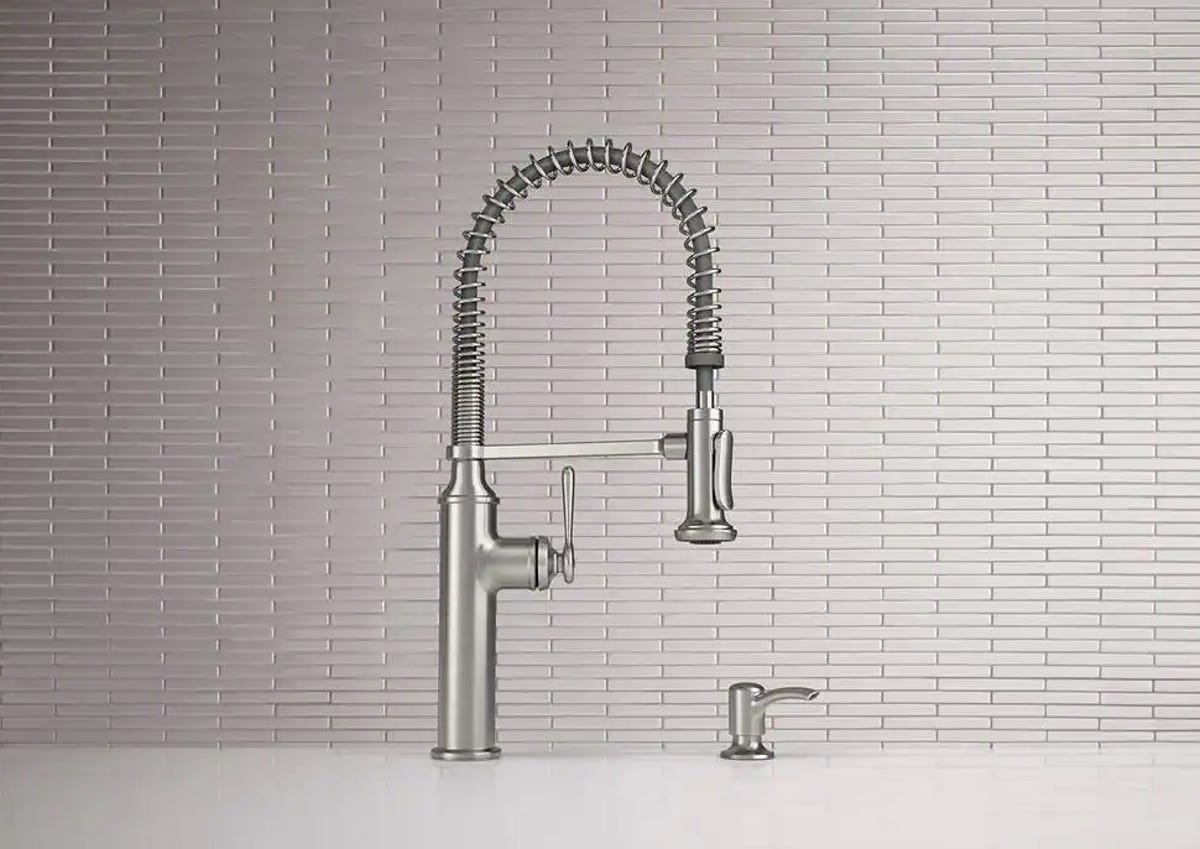 faucet over sink