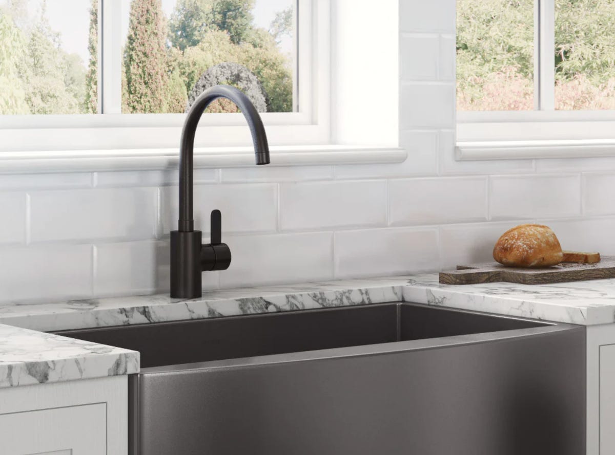 faucet over sink