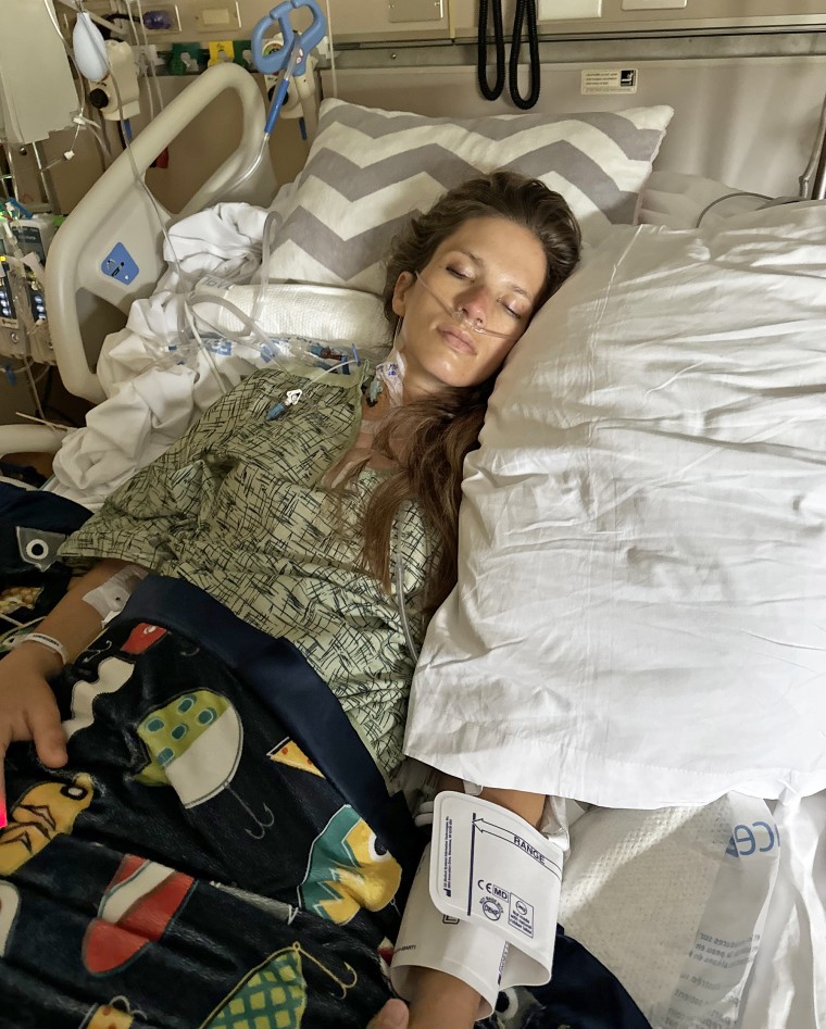 Justine Carter is now recovering and taking new heart medications.