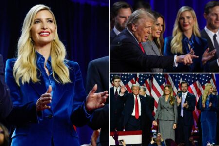 Ivanka Trump makes first appearance of 2024 campaign as she joins dad for victory speech