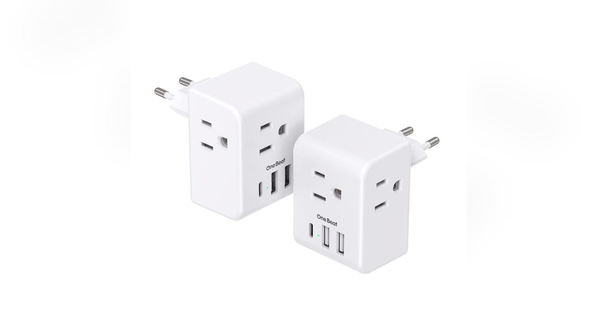Charge your devices from anywhere with a travel adapter.