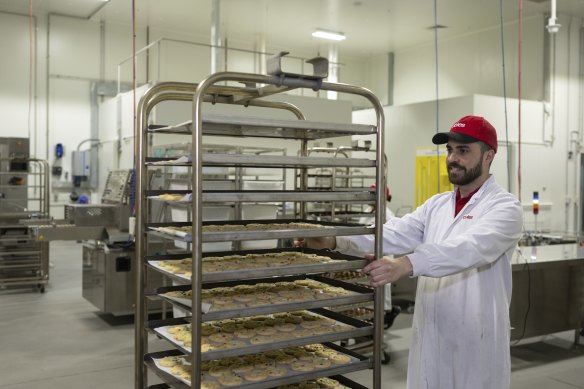 The in-house bakery at the Coles Truganina Customer Fulfilment Centre.
