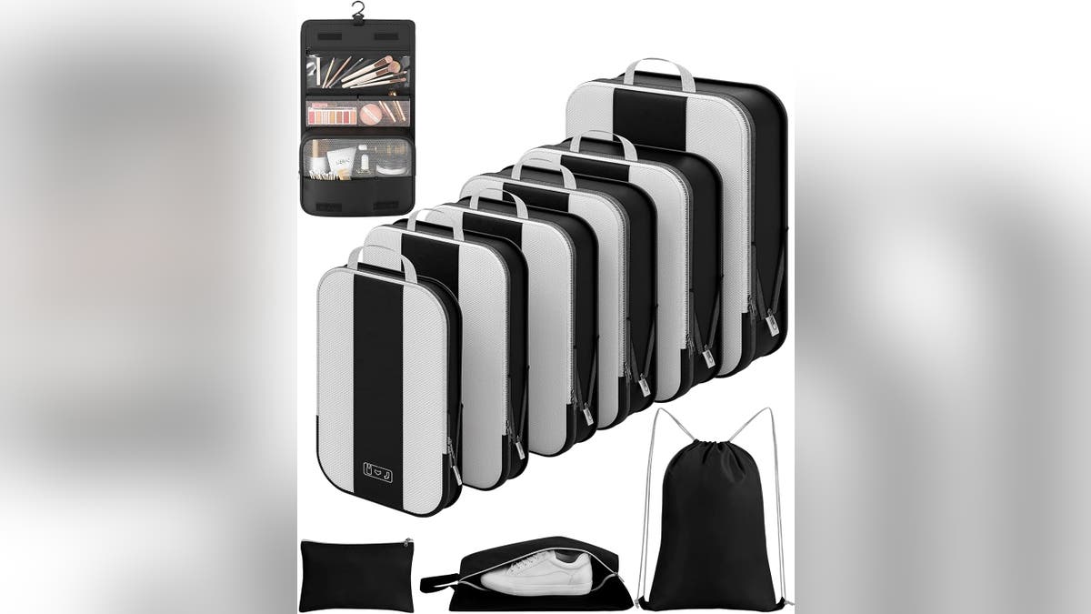 Travel smart with packing cubes.