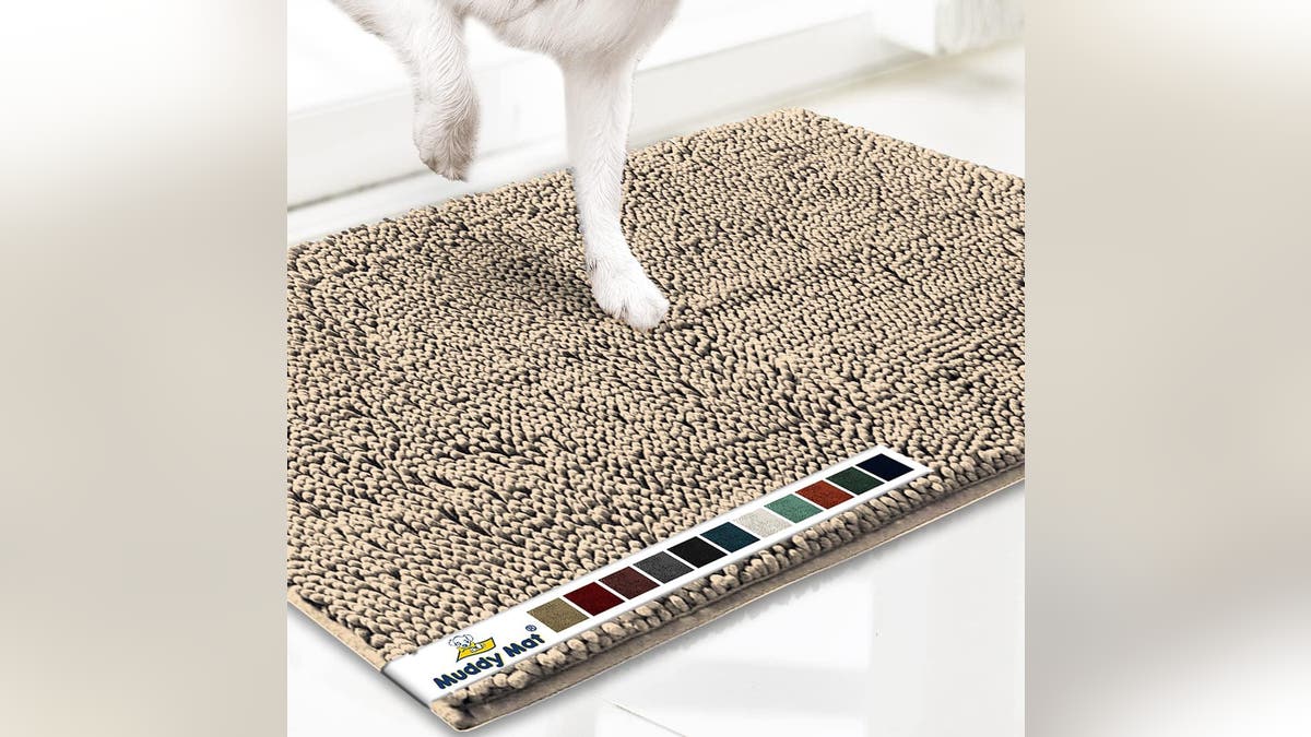 A Muddy Mat is highly absorbent.