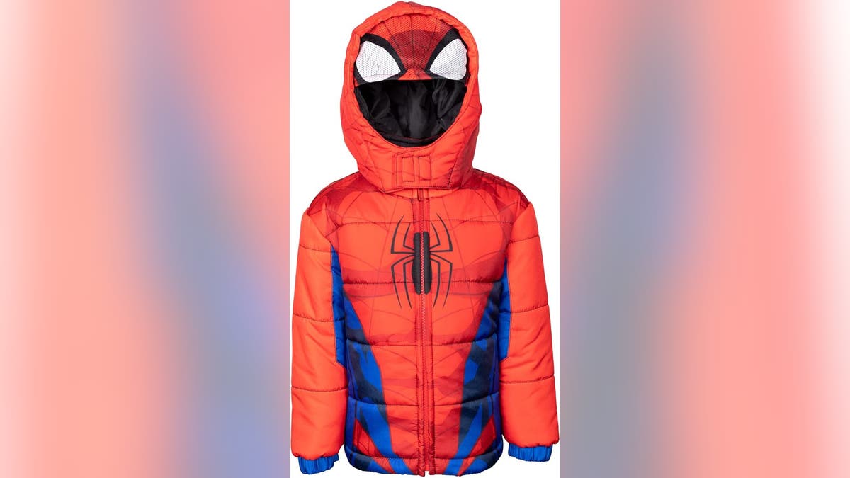 Make your Marvel comic book fan happy with this Marvel Avengers puffer jacket.