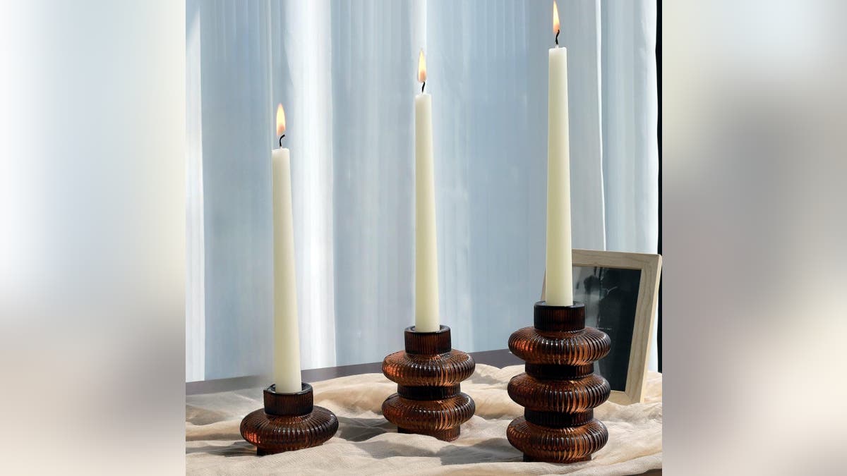 Add some flare with candles spread out on your table.