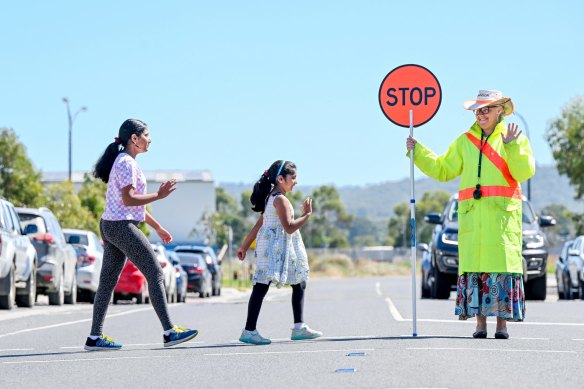 Rachel, a school crossing supervisor with Cardinia Shire Council.
