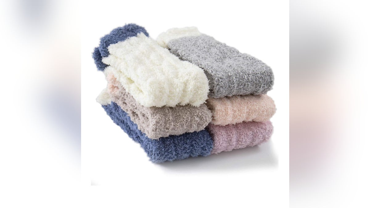 Fuzzy socks will be a hit with anyone. 