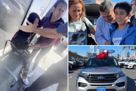 Family of autistic boy slapped by Mercedes driver in viral video is gifted a brand new car