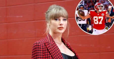 CBS Announcer Says Travis Kelce’s Record-Tying TD Will Give Taylor Swift ‘Something to Sing About’