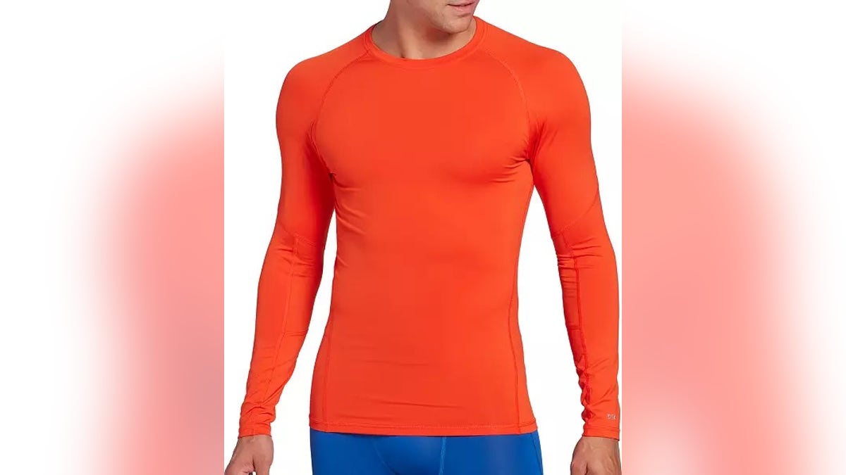 A moisture-wicking undershirt at Dick’s Sporting Goods helps you stay comfortable, warm and dry.