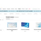 Screenshot of the GlassesUSA.com homepage