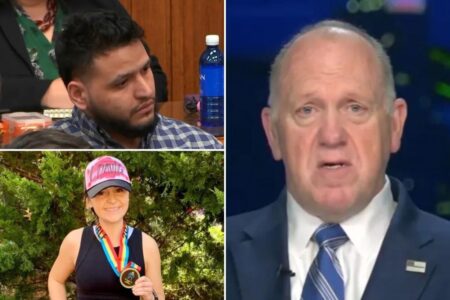 Tom Homan chokes up over Laken Riley murder as he slams sanctuary city leaders: ‘Shame on you!’