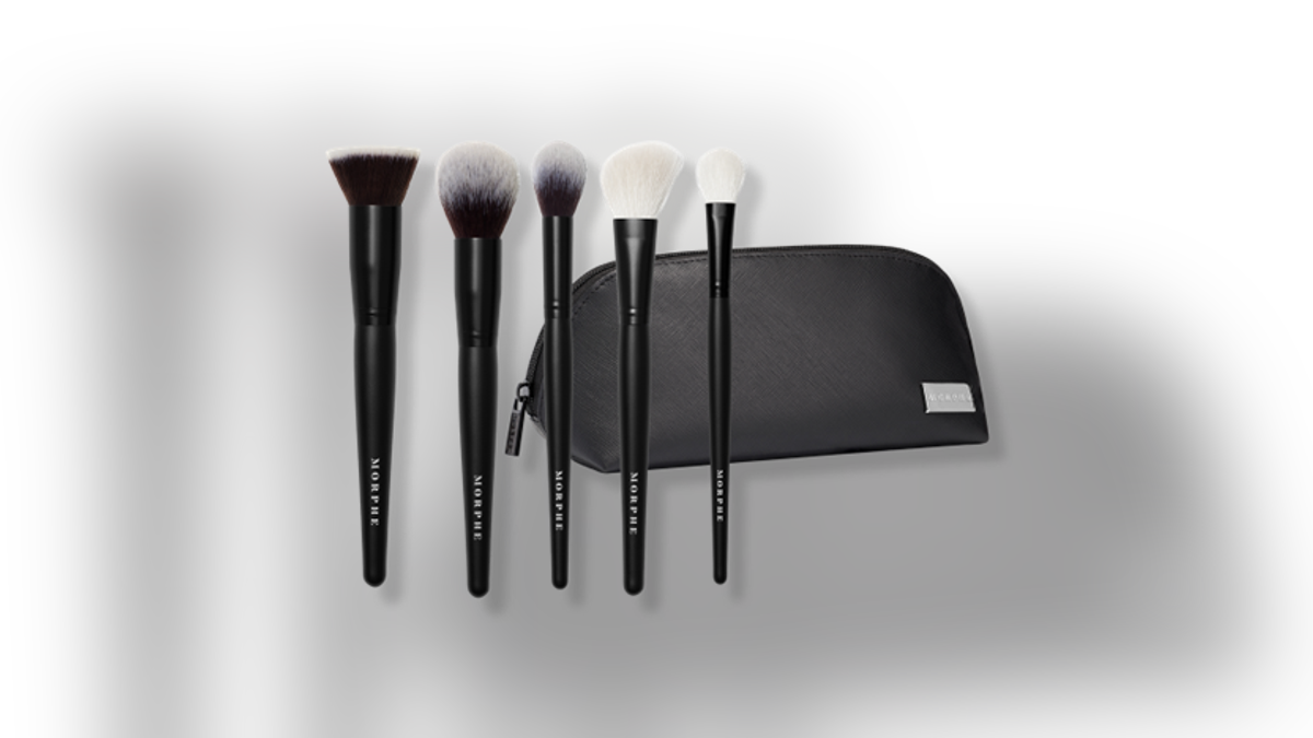 Pack all the brushes you need into the included carrying case.