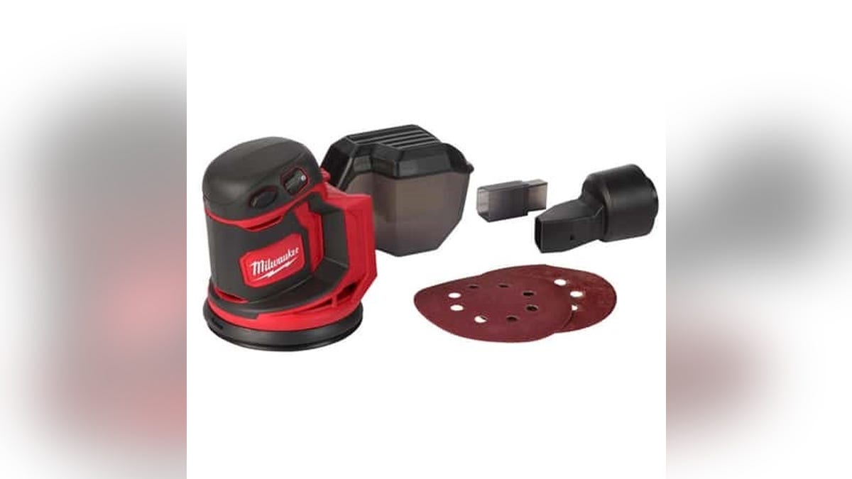 Sand with ease using a Milwaukee cordless drill.