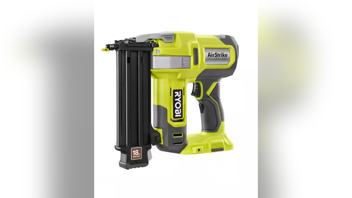 Nail boards to the wall easily and quickly with a brad nailer.