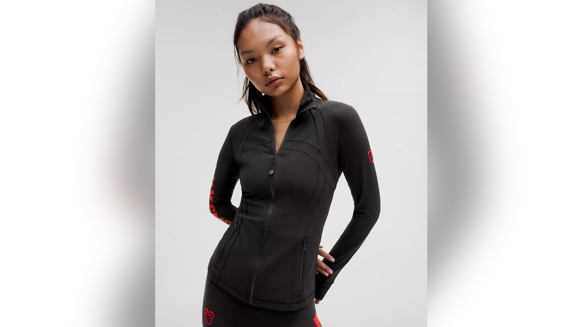 This jacket is perfect for exercising or lounging.