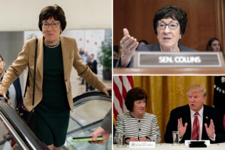 Susan Collins intends to run for reelection in one of GOP’s toughest 2026 Senate races