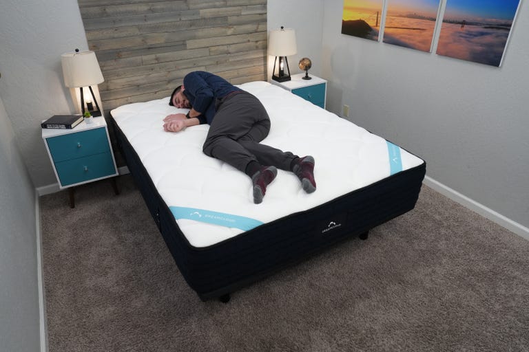 Side sleeper on DreamCloud Premier Hybrid mattress