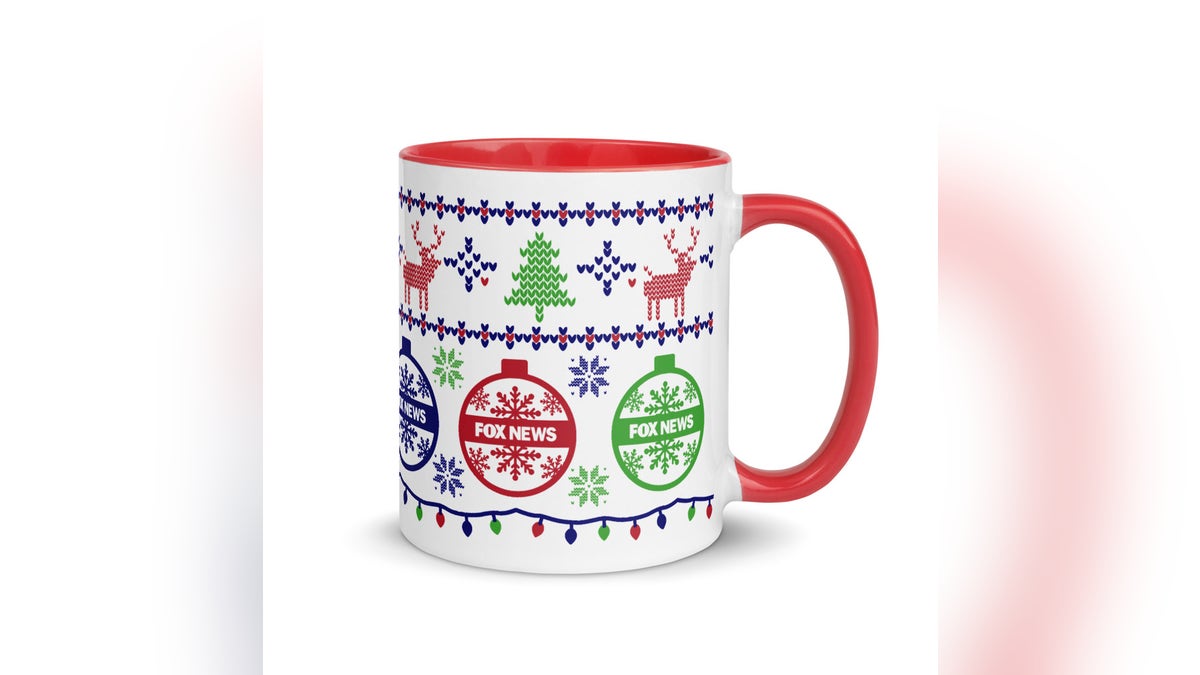 Drink all your favorite holiday hot drinks from this festive mug.