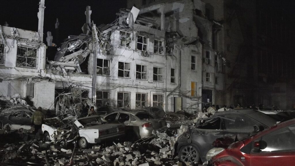 Two Ukrainian women rescued from rubble after Russian missile strike