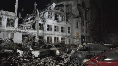Two Ukrainian women rescued from rubble after Russian missile strike