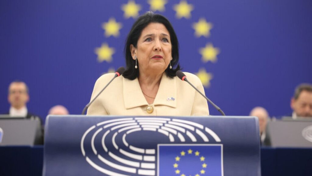 Georgian outgoing president calls for immediate EU support