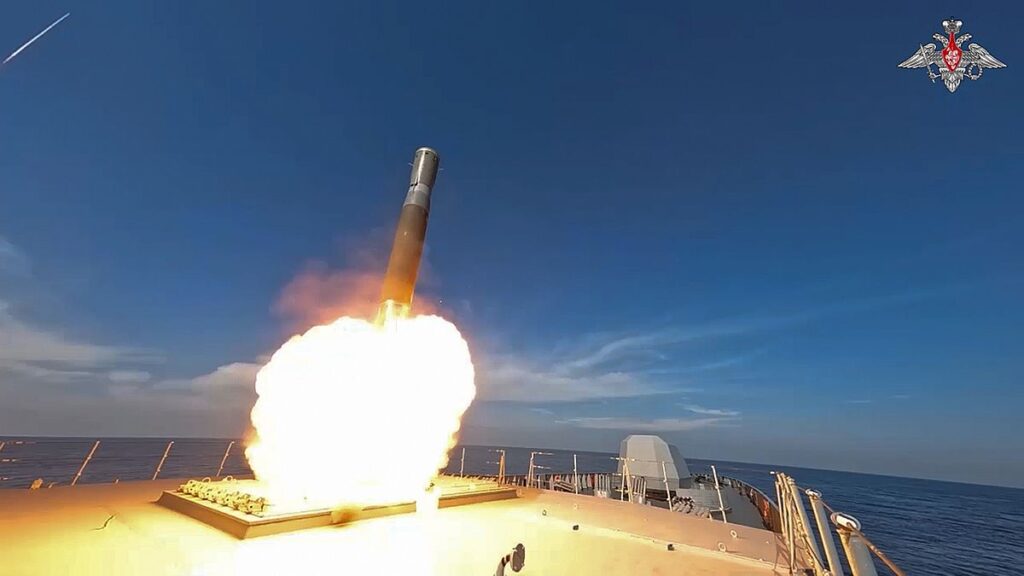 Kyiv struck by missiles hours after Putin's speech