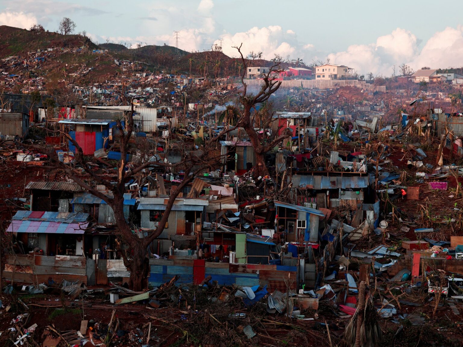Photos: Aftermath of Cyclone Chido in Mayotte