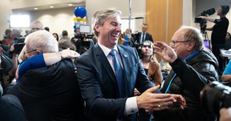 Buoyed by election win, Tim Houston tones down rhetoric toward Ottawa