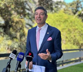 City of Perth lord mayor Basil Zempilas after the Towards 2036 breakfast on Wednesday.