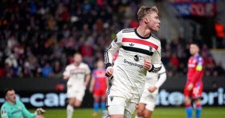 Viktoria Plzen 1-2 Manchester United: Rasmus Hojlund comes off bench to score winning goals after Andre Onana error