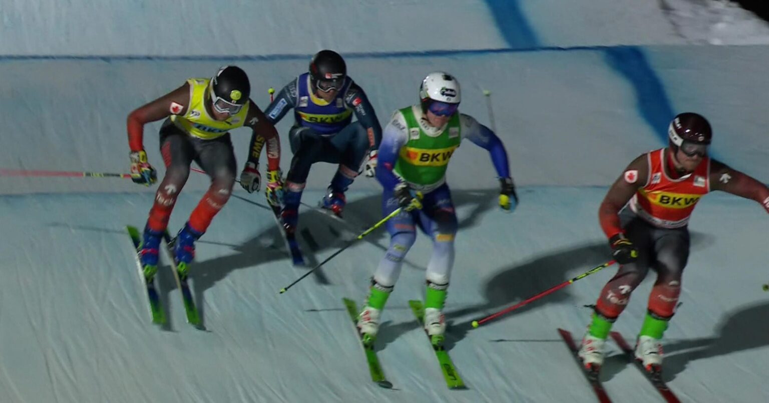 Ski Cross World Cup: Reece Howden completes Canadian double at Arosa with photo-finish victory – Freestyle Skiing video