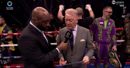Frank Warren remains coy on Tyson Fury future after defeat to Oleksandr Usyk – ‘He will make up his mind’ – Boxing video