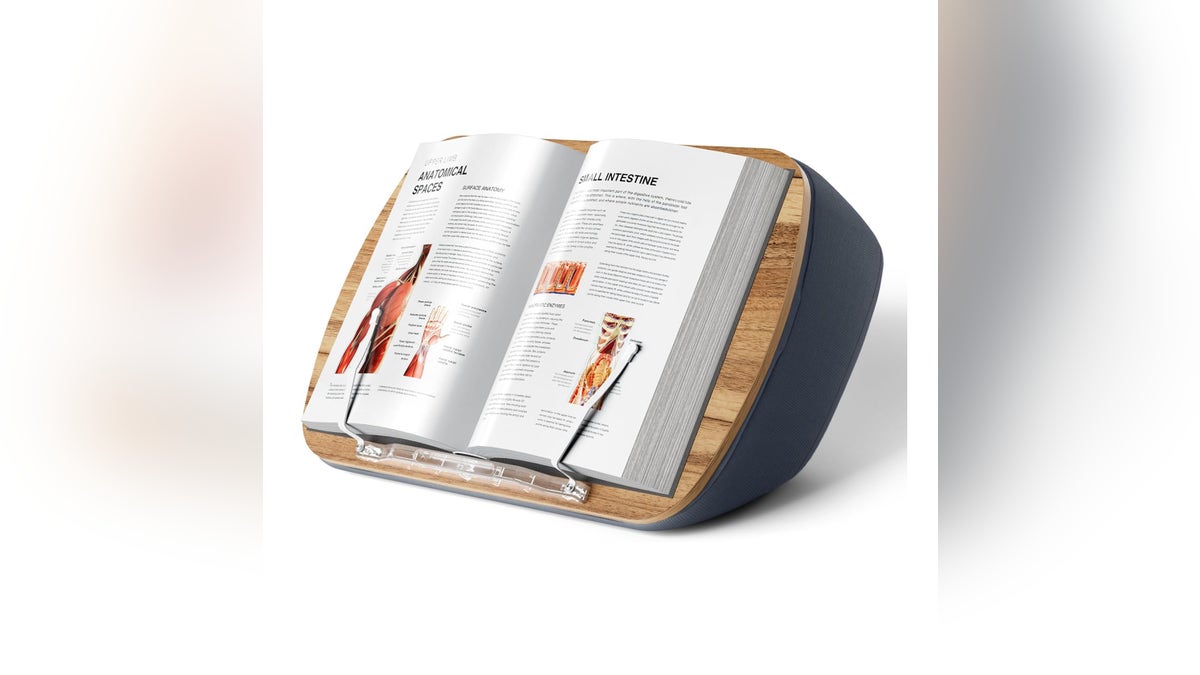 Reading gets comfier with a good book easel.