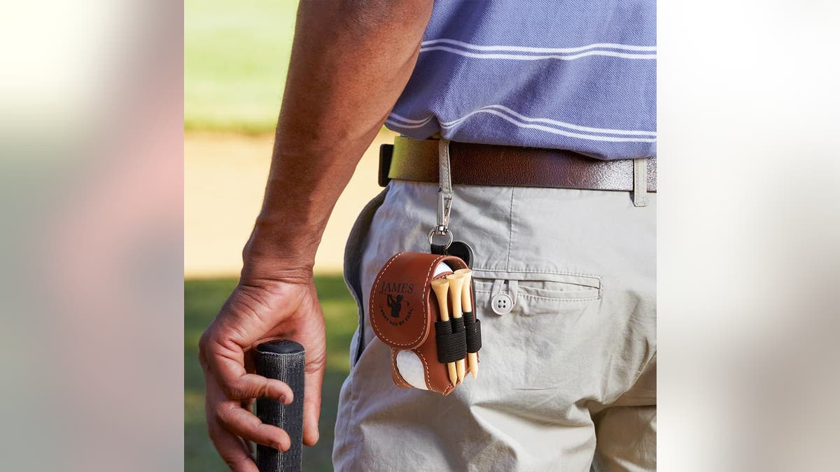 A convenient way to store balls and tees.