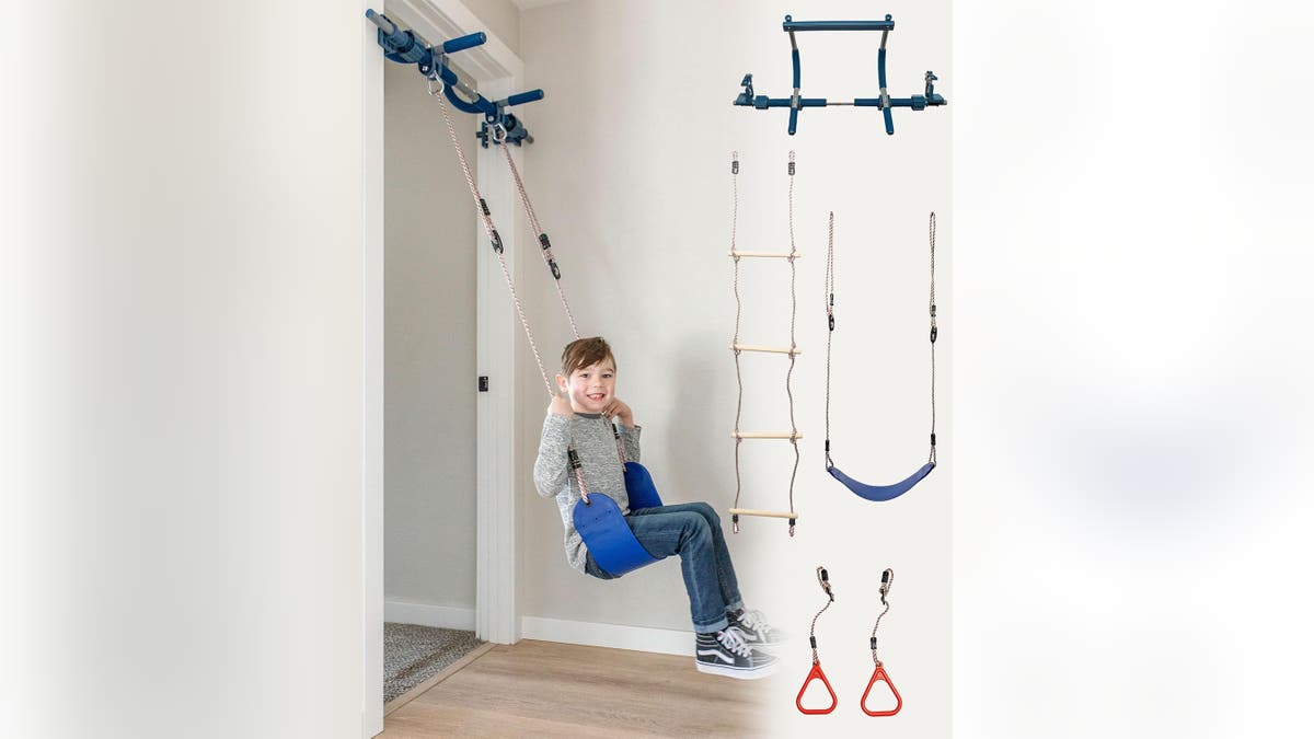 A swing set for inside your home.