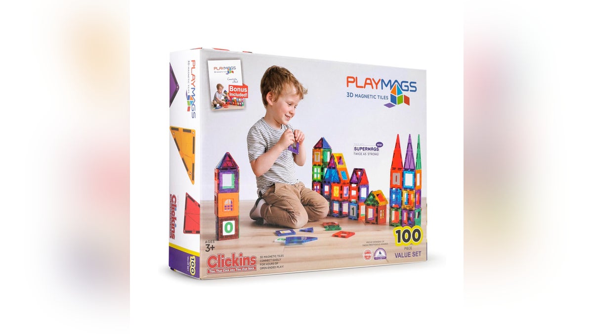 Teach your kids how to build with these magnetic building blocks.